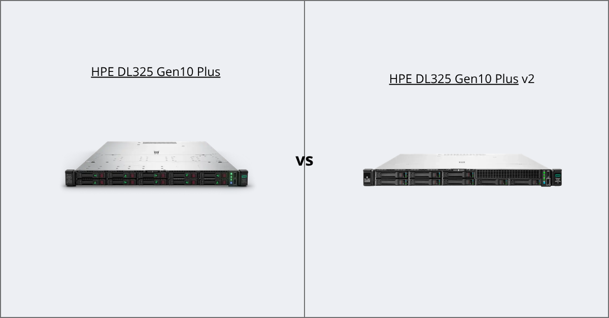 Сравнение HPE ProLiant DL325 Gen10 Plus и Gen10 Plus v2