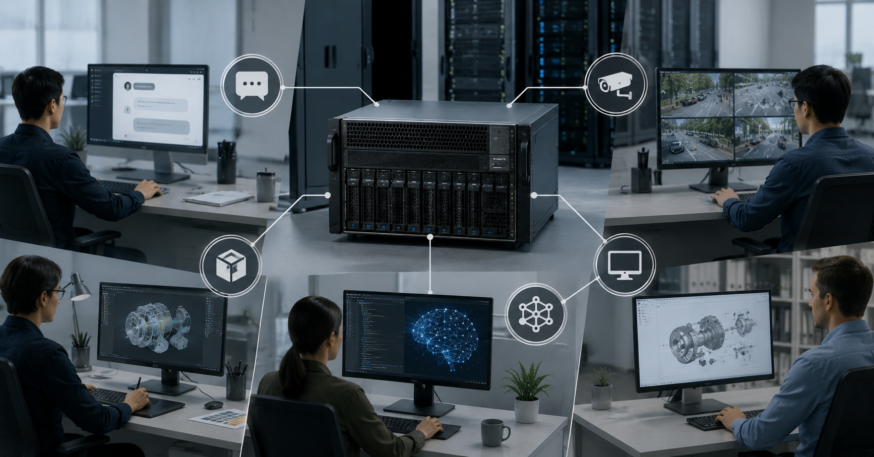 GPU-сервер H100 и H200 для тяжелых AI-нагрузок