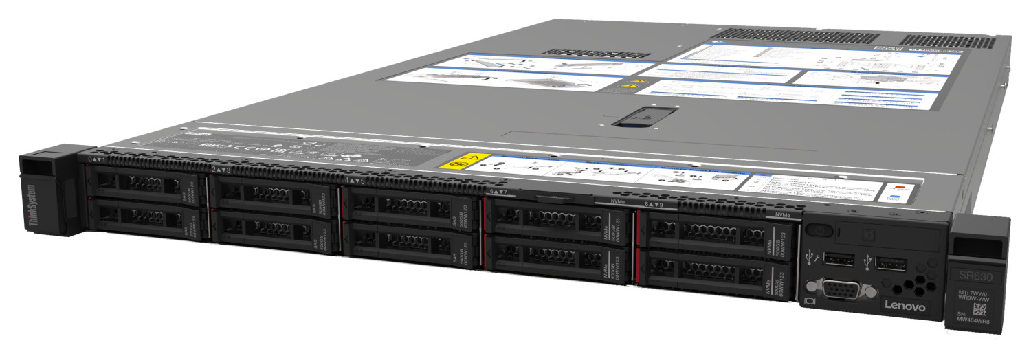 Lenovo ThinkSystem SR630 первого поколения, общий вид