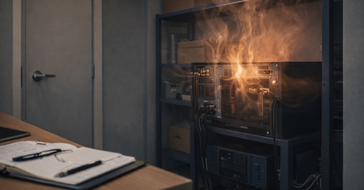 Server Heat and Ventilation in Office