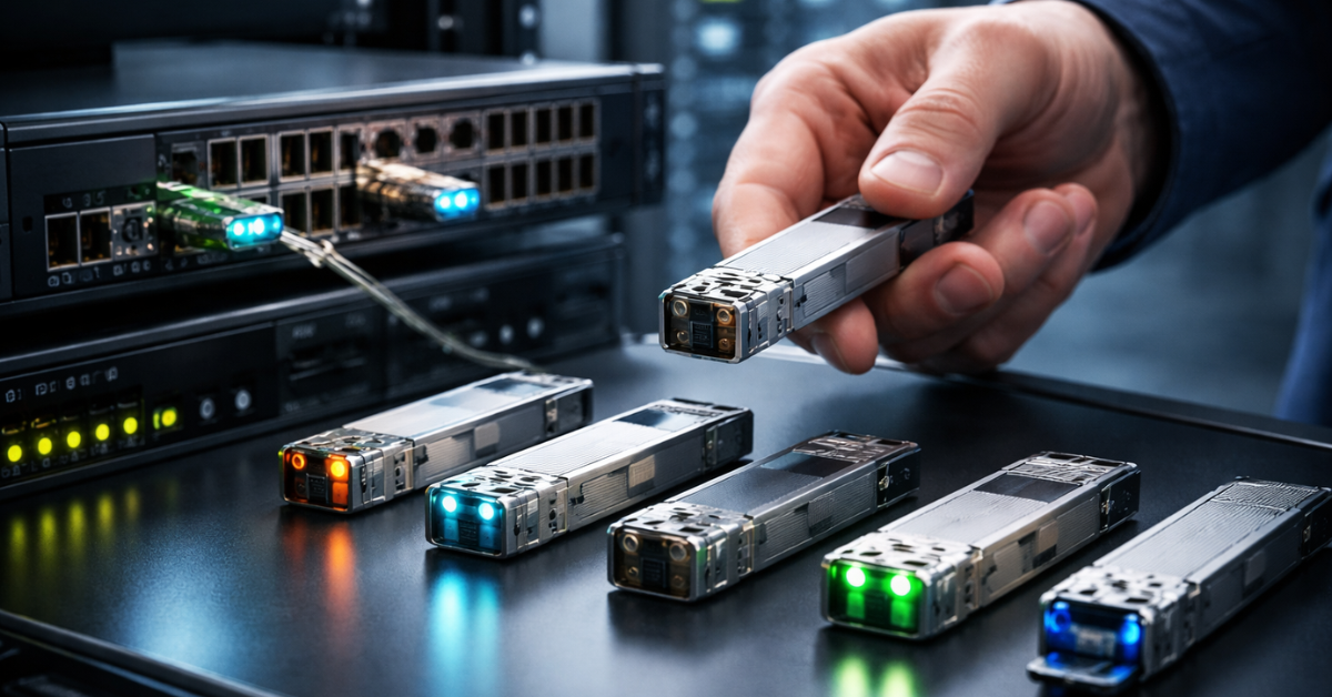 SFP / SFP+ / QSFP: modules, cables, compatibility in server networks