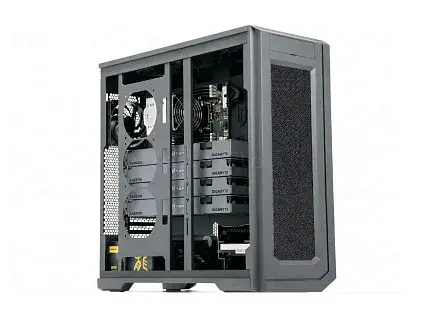 Phanteks Enthoo Pro 2 Server Edition (4× Radeon AI PRO R9700 32GB, 1× Xeon Platinum 8341C, RAM 128GB)