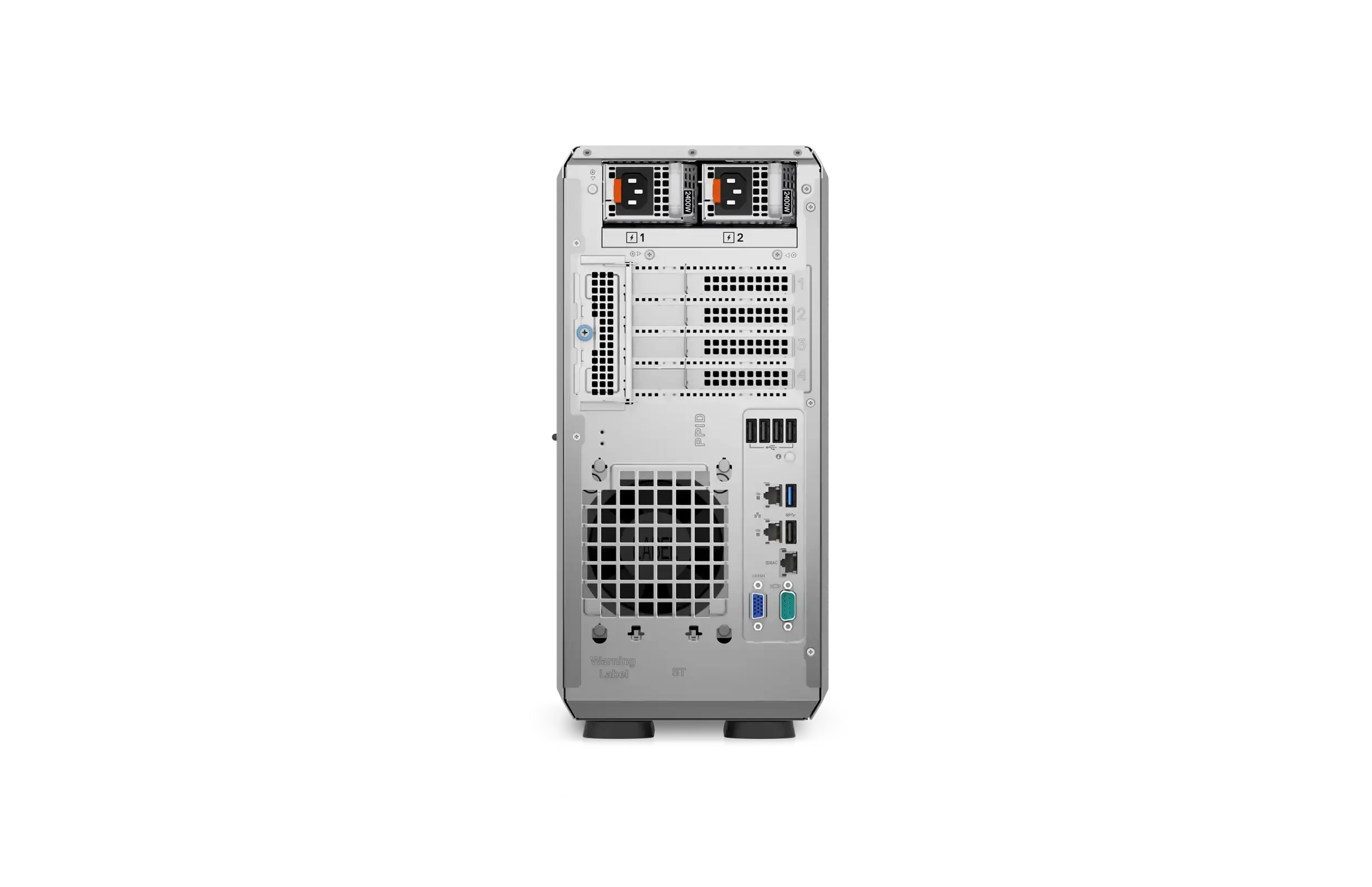 Сервер Dell Poweredge T350 Вид сзади