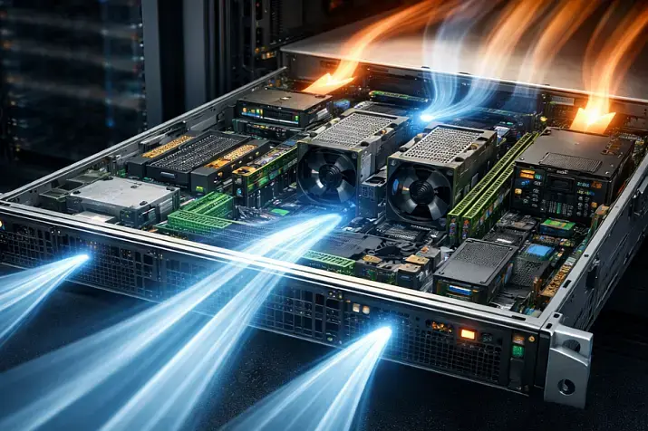 Охлаждение сервера: airflow, троттлинг, диагностика