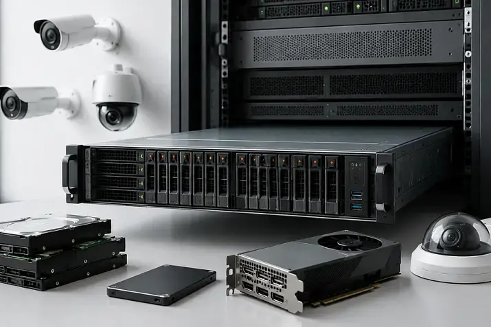 Как выбрать сервер для видеонаблюдения с AI-аналитикой: камеры, FPS, storage, GPU