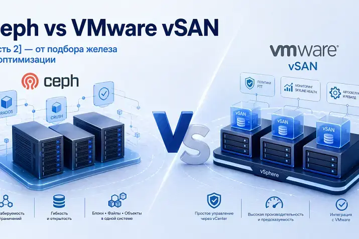 Ceph vs VMware vSAN [часть 2] — от подбора железа до оптимизации
