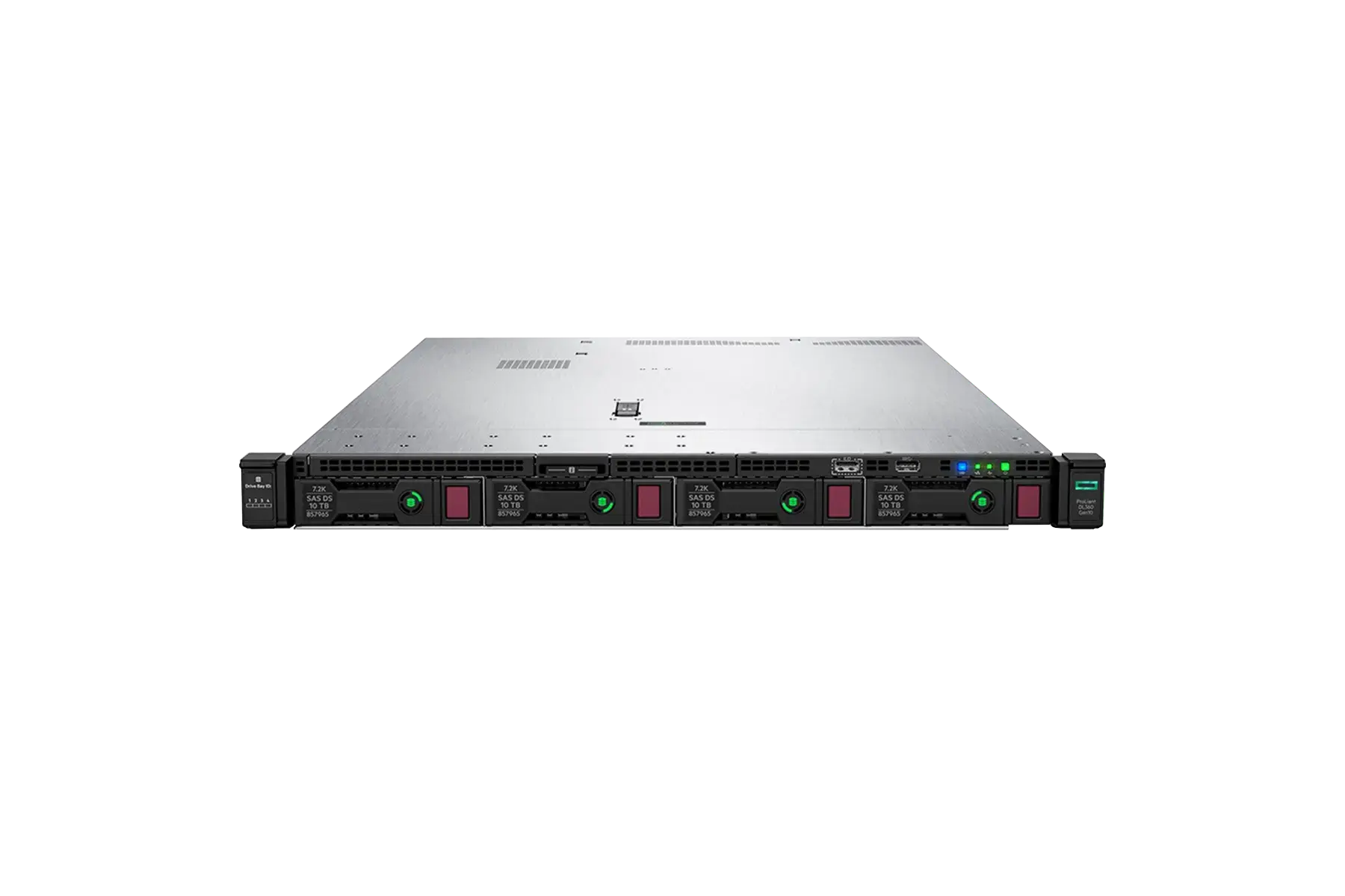 Сервер HPE Proliant DL360 Gen10 Вид спереди
