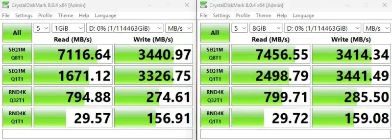 Solidigm D5 P5336 122.88TB CrystalDiskMark