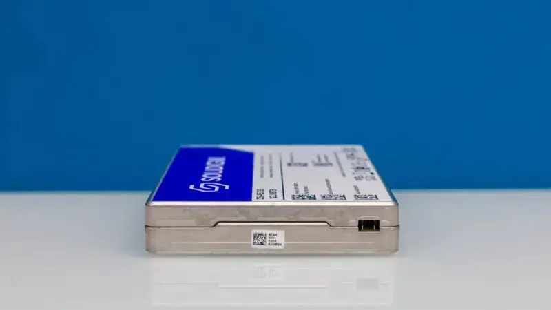 Solidigm D5 P5336 122.88TB SSD Leading Side