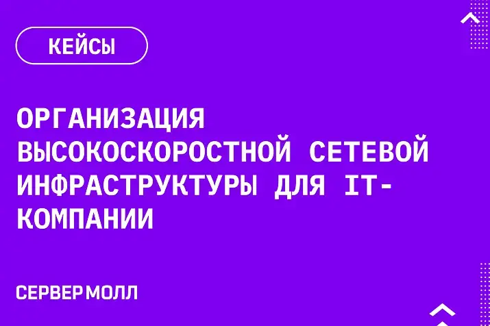 Организация высокоскоростной сетевой инфраструктуры для IT-компании