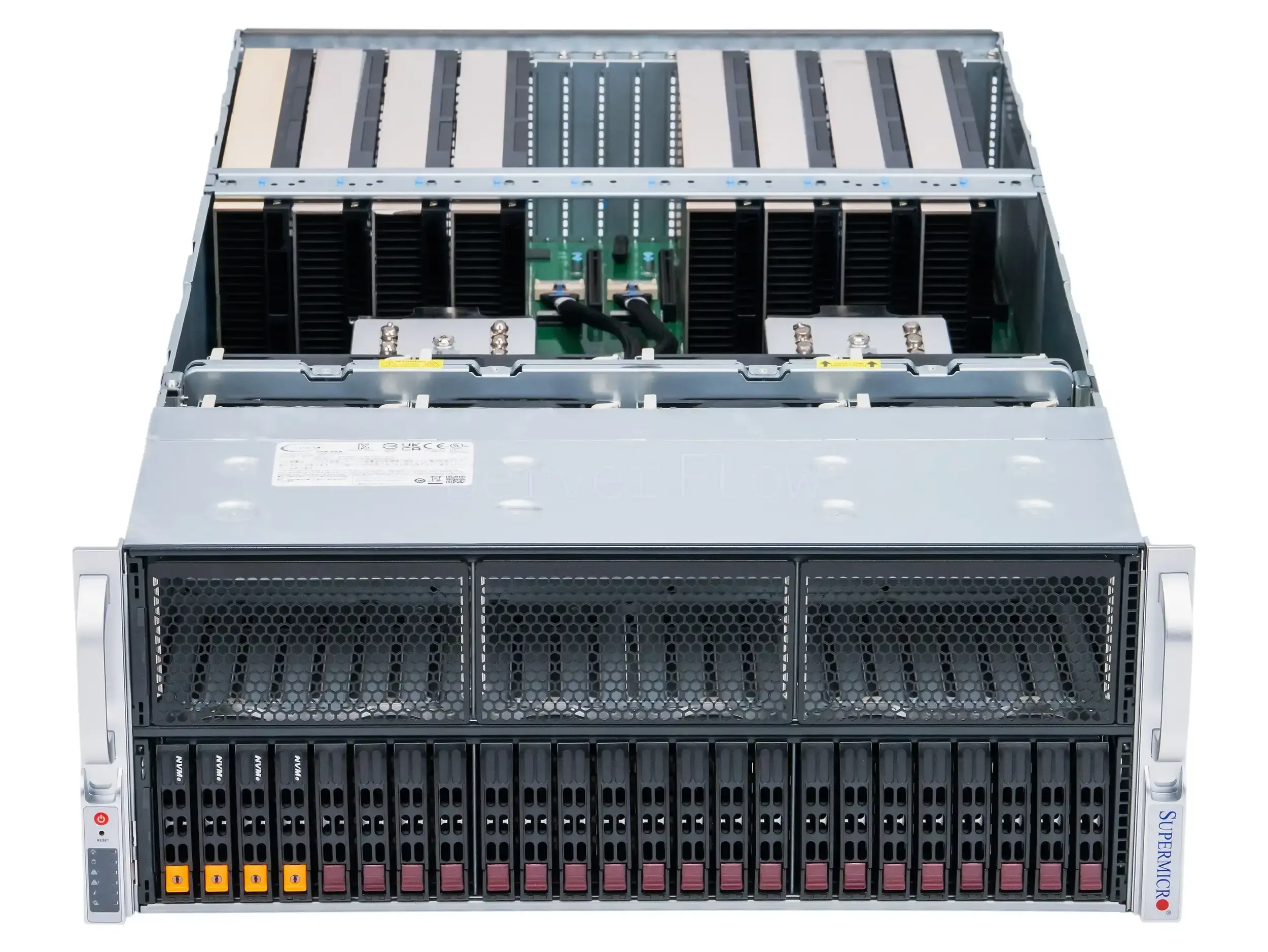 Сервер Supermicro 4125GS-TNRT (8× H100 80GB, 2× EPYC 9354, RAM 1TB)