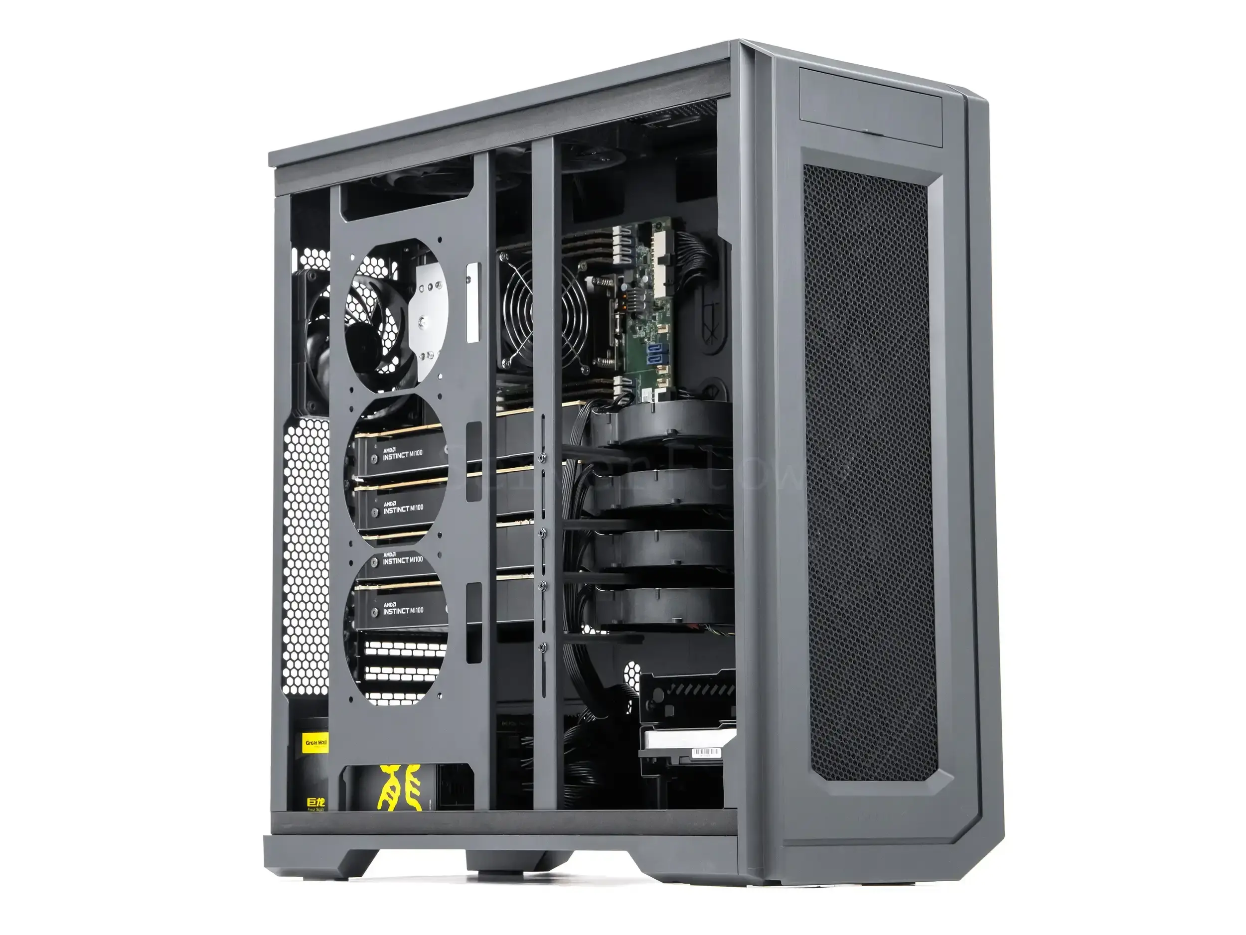 Сервер Phanteks Enthoo Pro 2 Server Edition (4× Instinct MI100 32GB, 1× EPYC 7702, RAM 512GB)