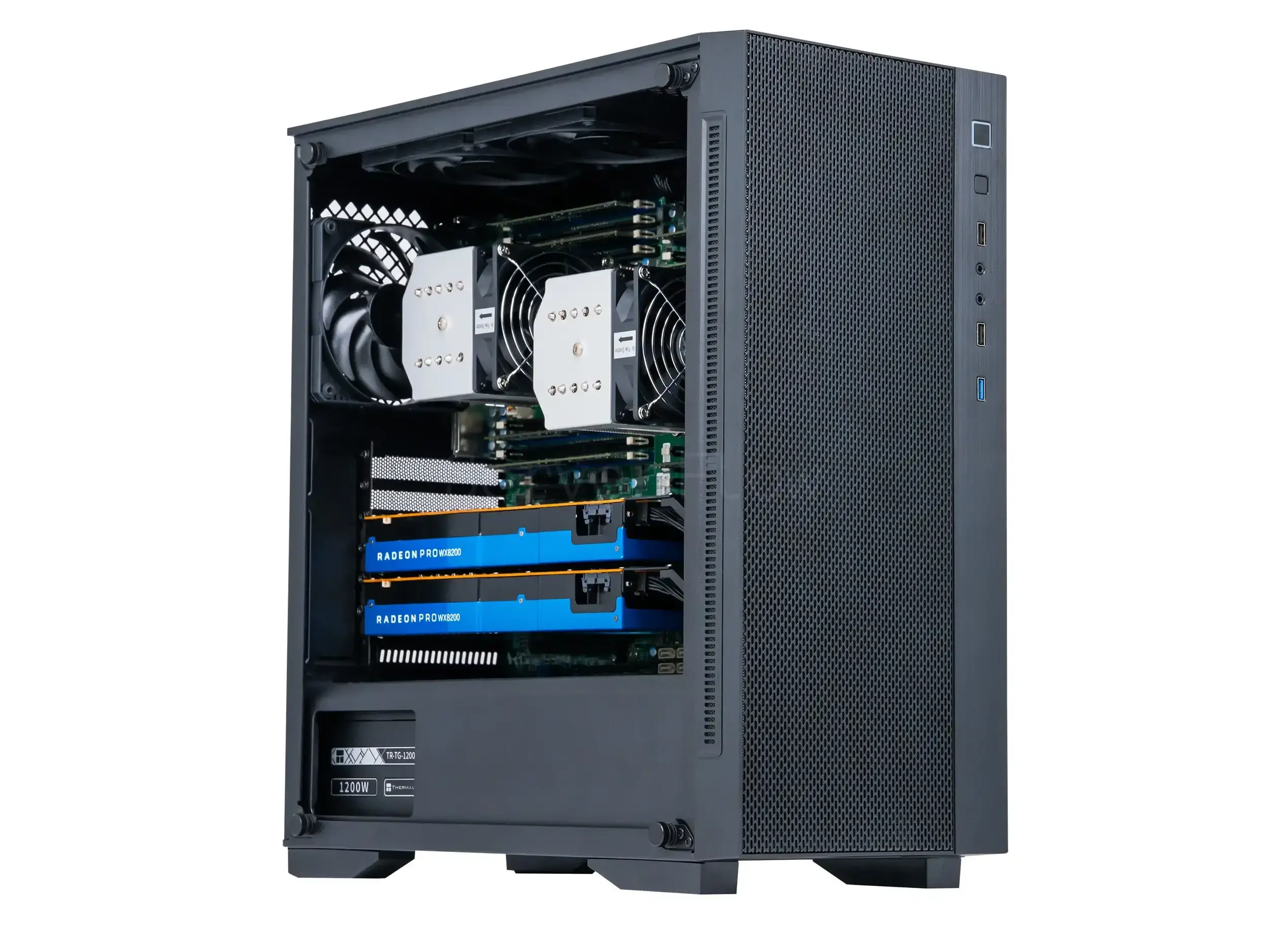Сервер Deepcool MATREXX 55 MESH (2× Radeon Pro WX8200 8GB, 2× Xeon E5 2687wv4, RAM 256GB)