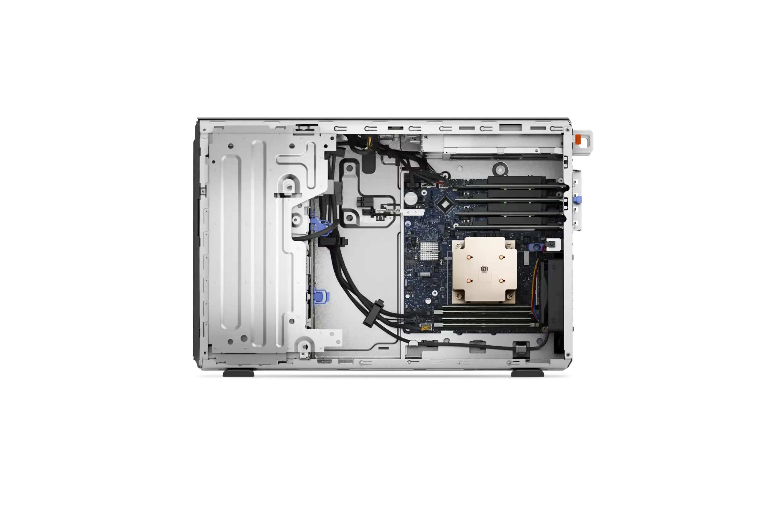 Сервер Dell Poweredge T350 Вид изнутри