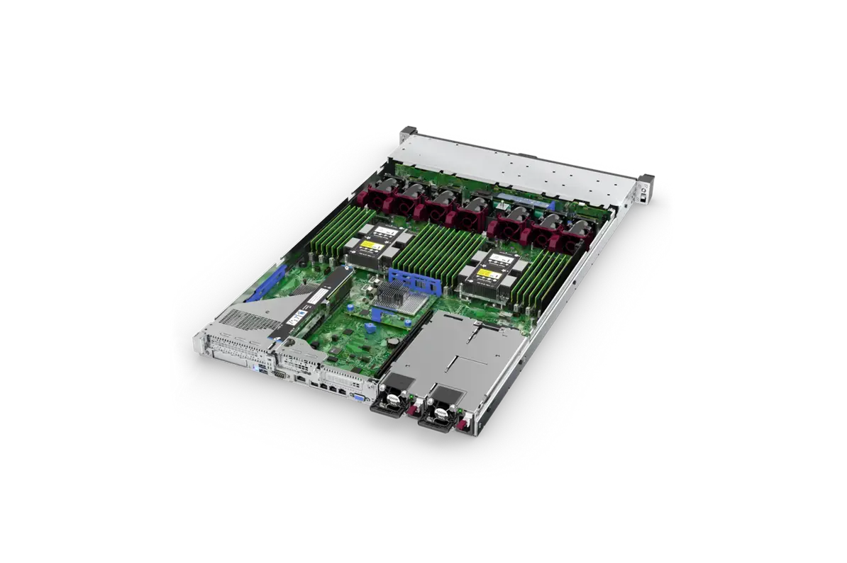 Сервер HPE Proliant DL360 Gen10 Вид изнутри