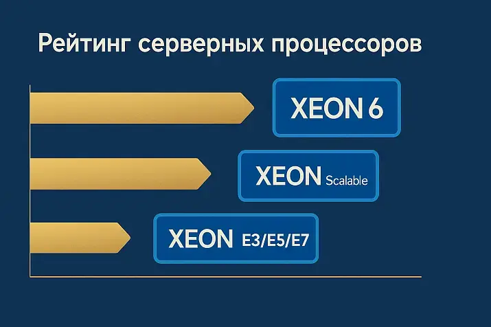 Рейтинг серверных процессоров Intel Xeon: сравнение производительности и выбор лучшего