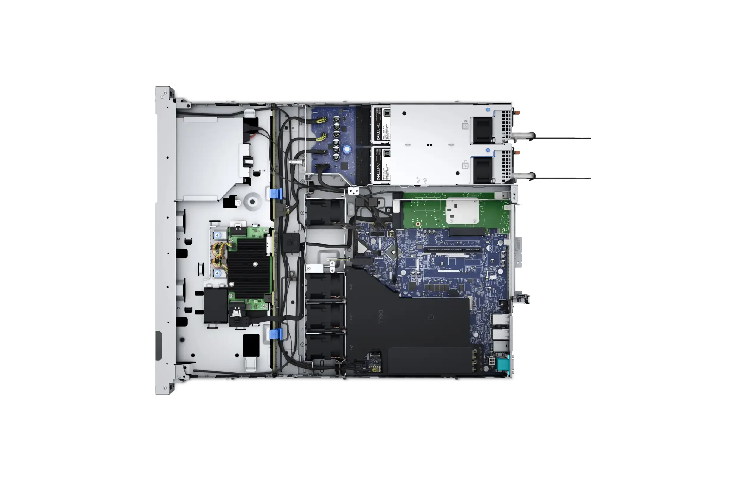 Сервер Dell Poweredge R350 Вид изнутри