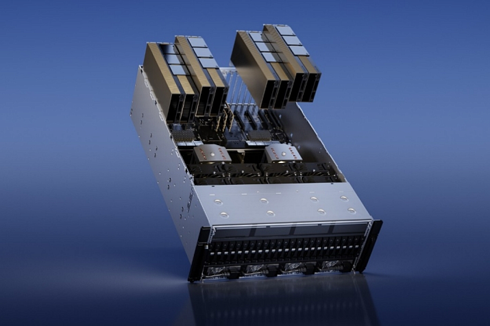 NVIDIA H200 NVL 4-Way показали на мероприятии OCP Summit 2024