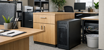 Сервер в офисе: шум, тепло, размещение