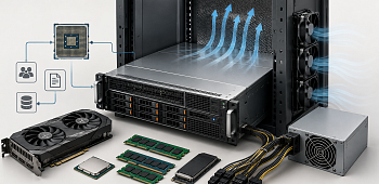 Как выбрать сервер под локальный AI-инференс: CPU, GPU, VRAM, PCIe, питание и охлаждение